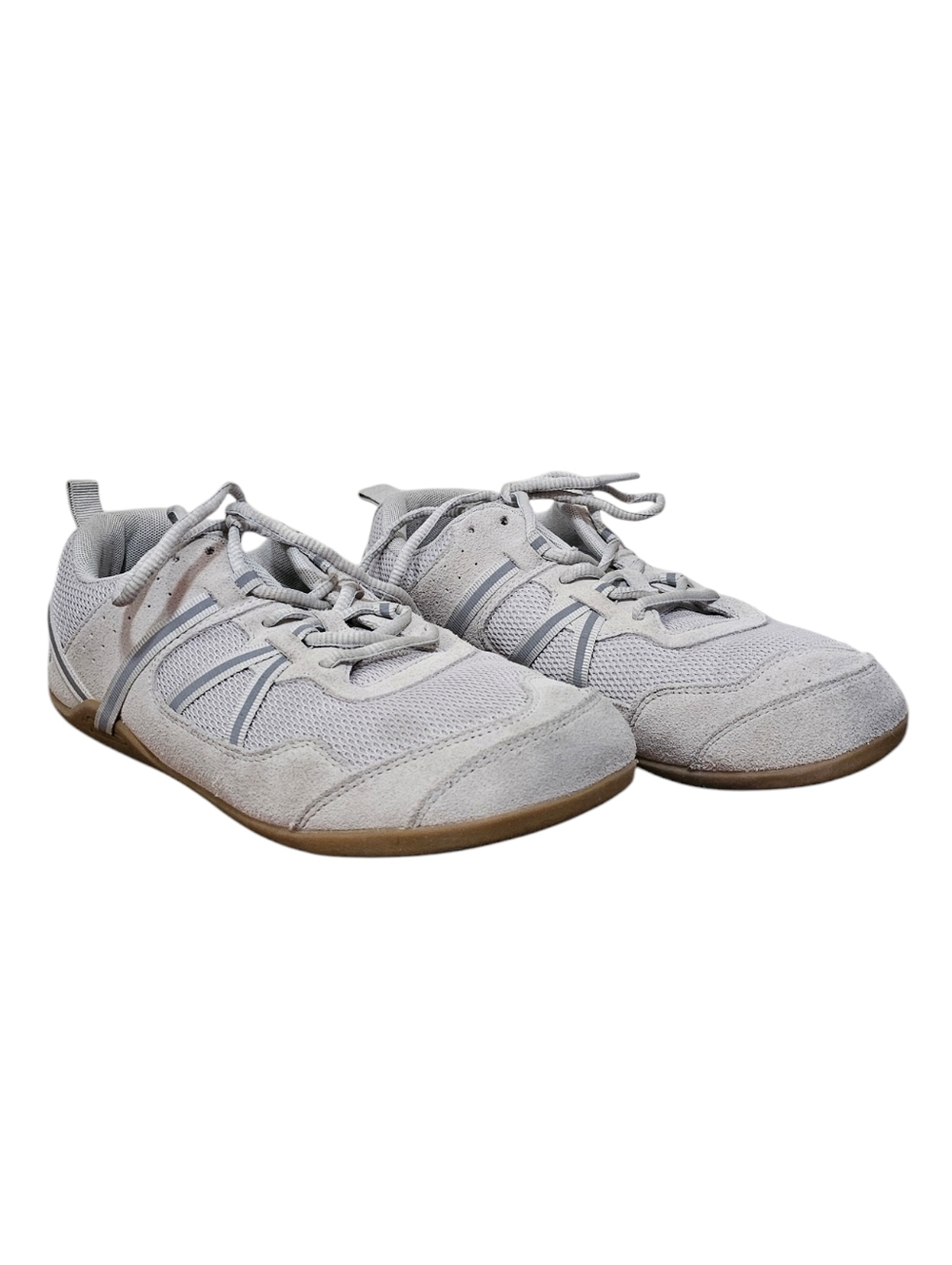 Xero Prio Lunar Gray Sneakers Women's Size 10.5 Lightweight Ergonomic Mesh Suede